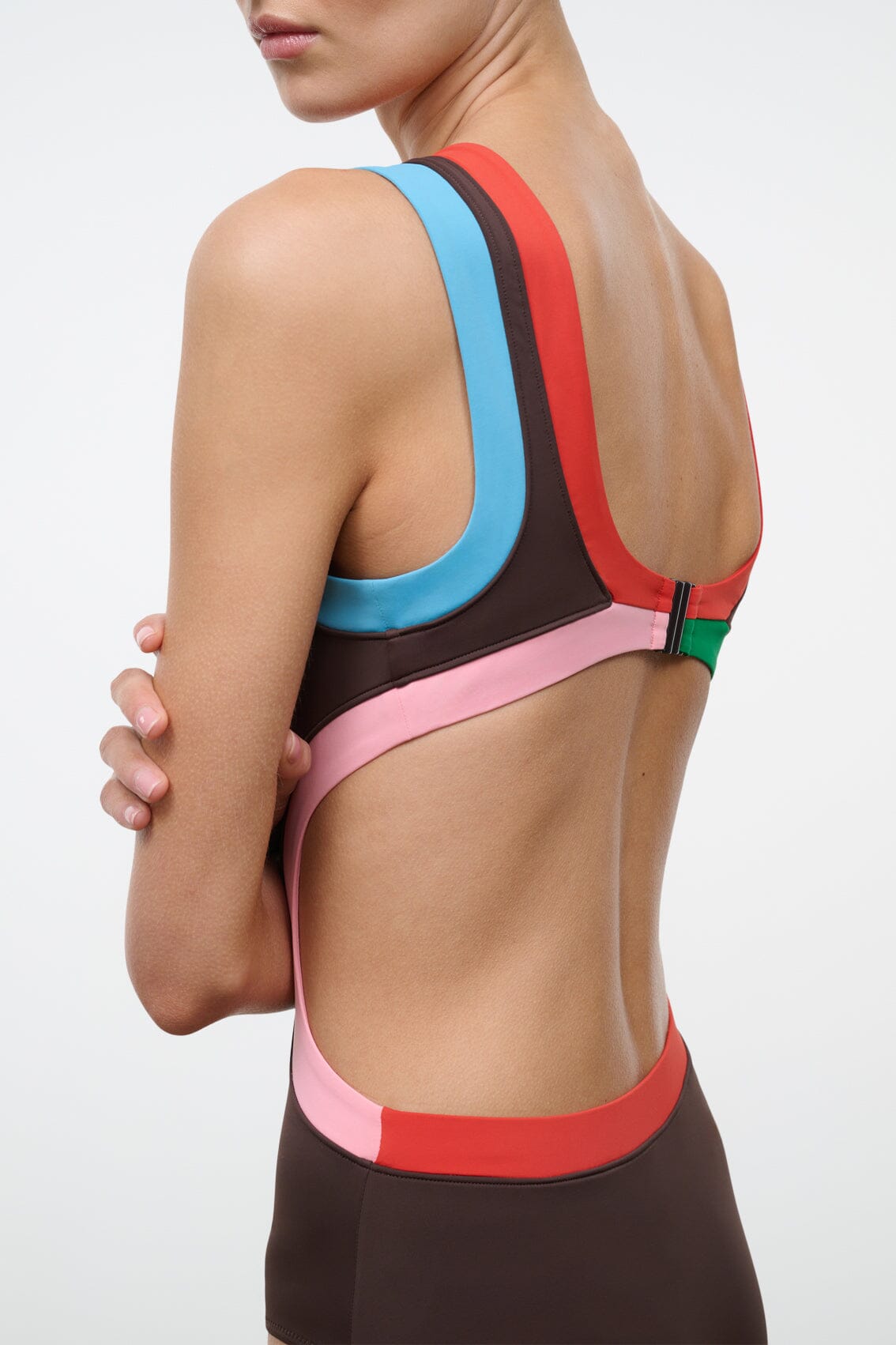 STAUD | Dolce One Piece Dark Chocolate Multi