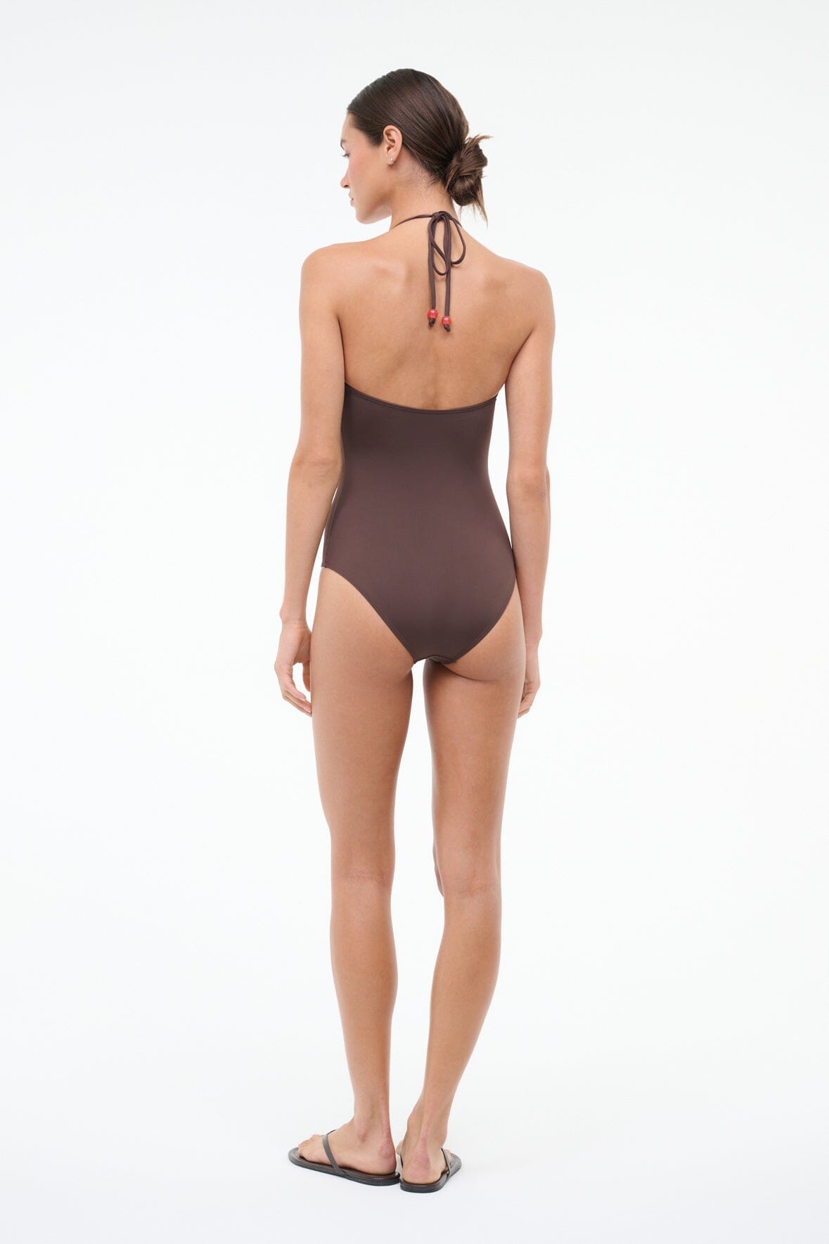 STAUD | Laird One Piece Dark Chocolate Flame