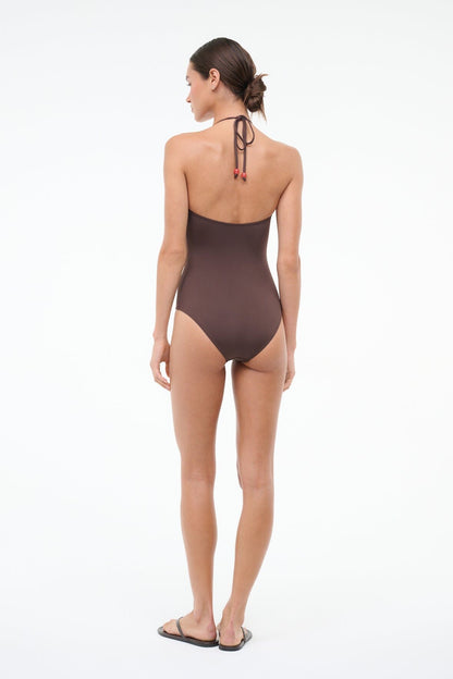 STAUD | Laird One Piece Dark Chocolate Flame
