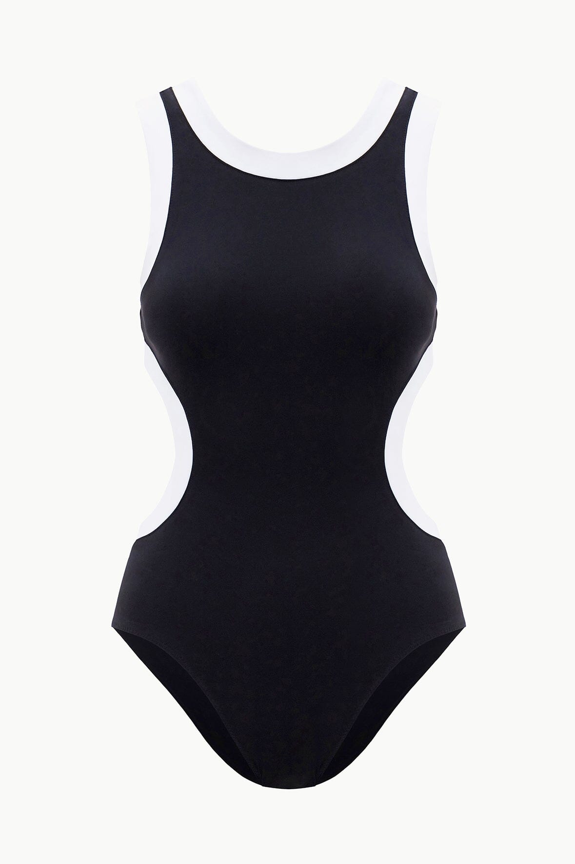 STAUD | Dolce One Piece Black White 2