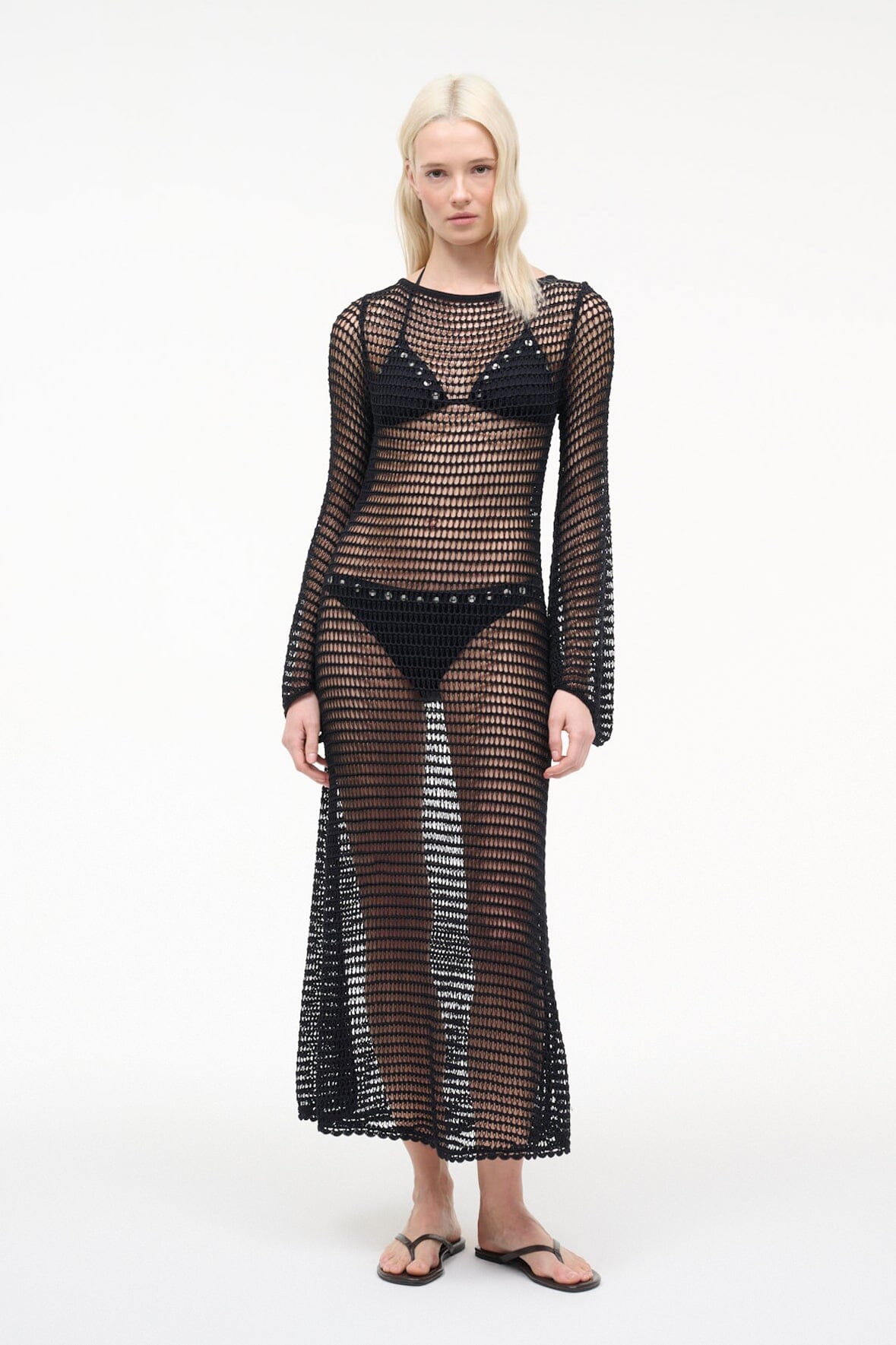 STAUD | Lorena Dress Black