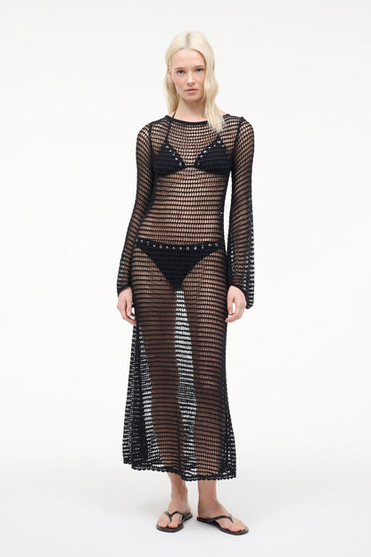 STAUD | Lorena Dress Black