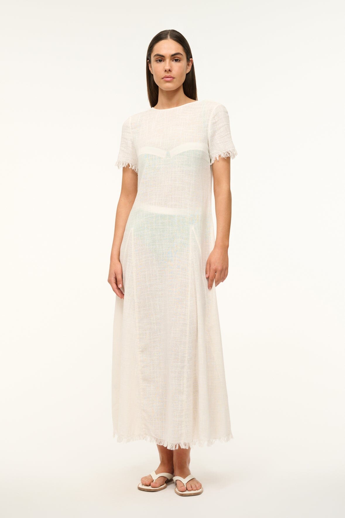 STAUD | Le Havre Dress Buttercream
