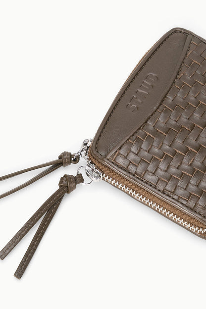 STAUD | Mae Hand-Woven Wallet Truffle