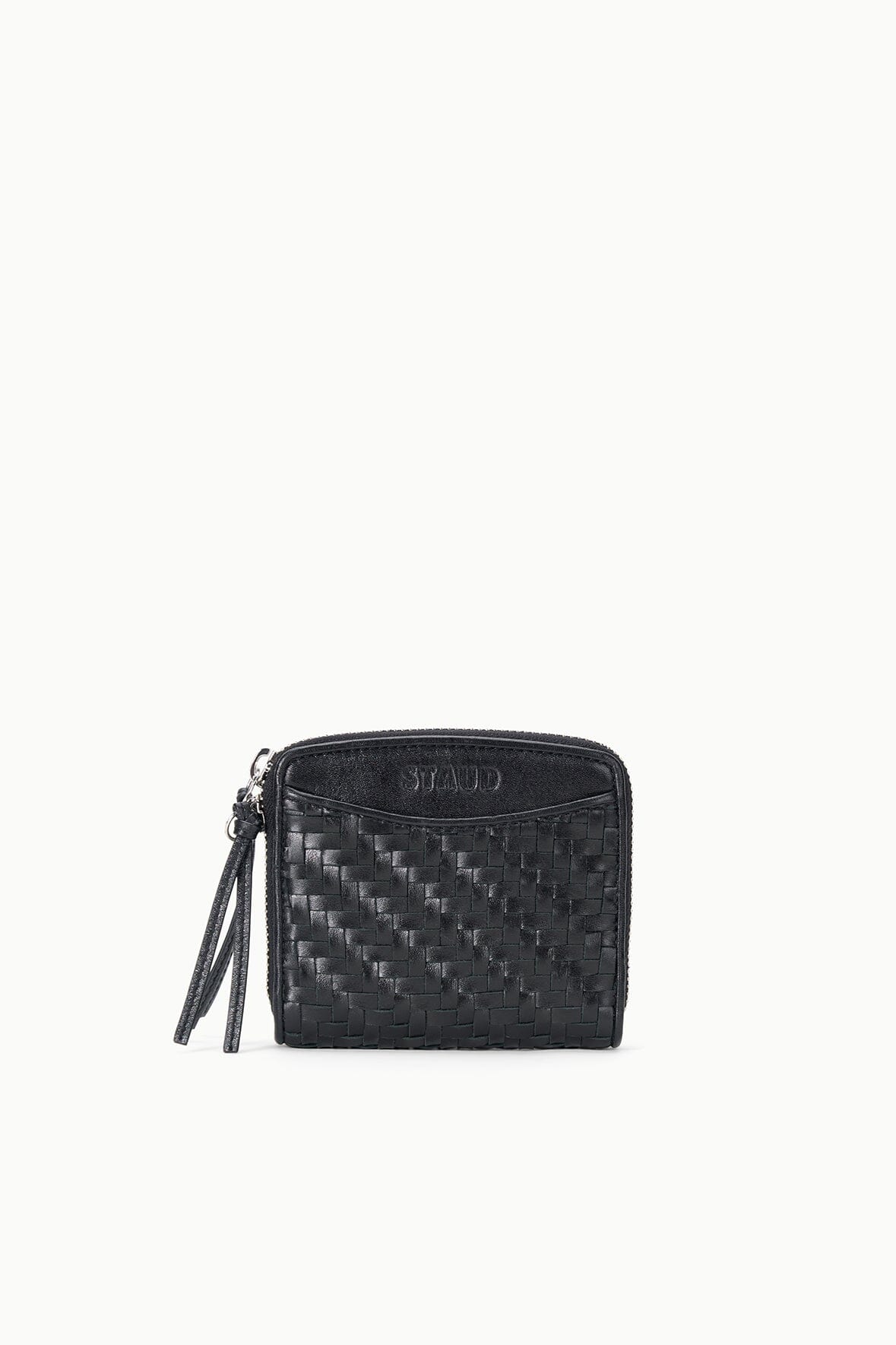 STAUD | Mae Hand-Woven Wallet Black Woven