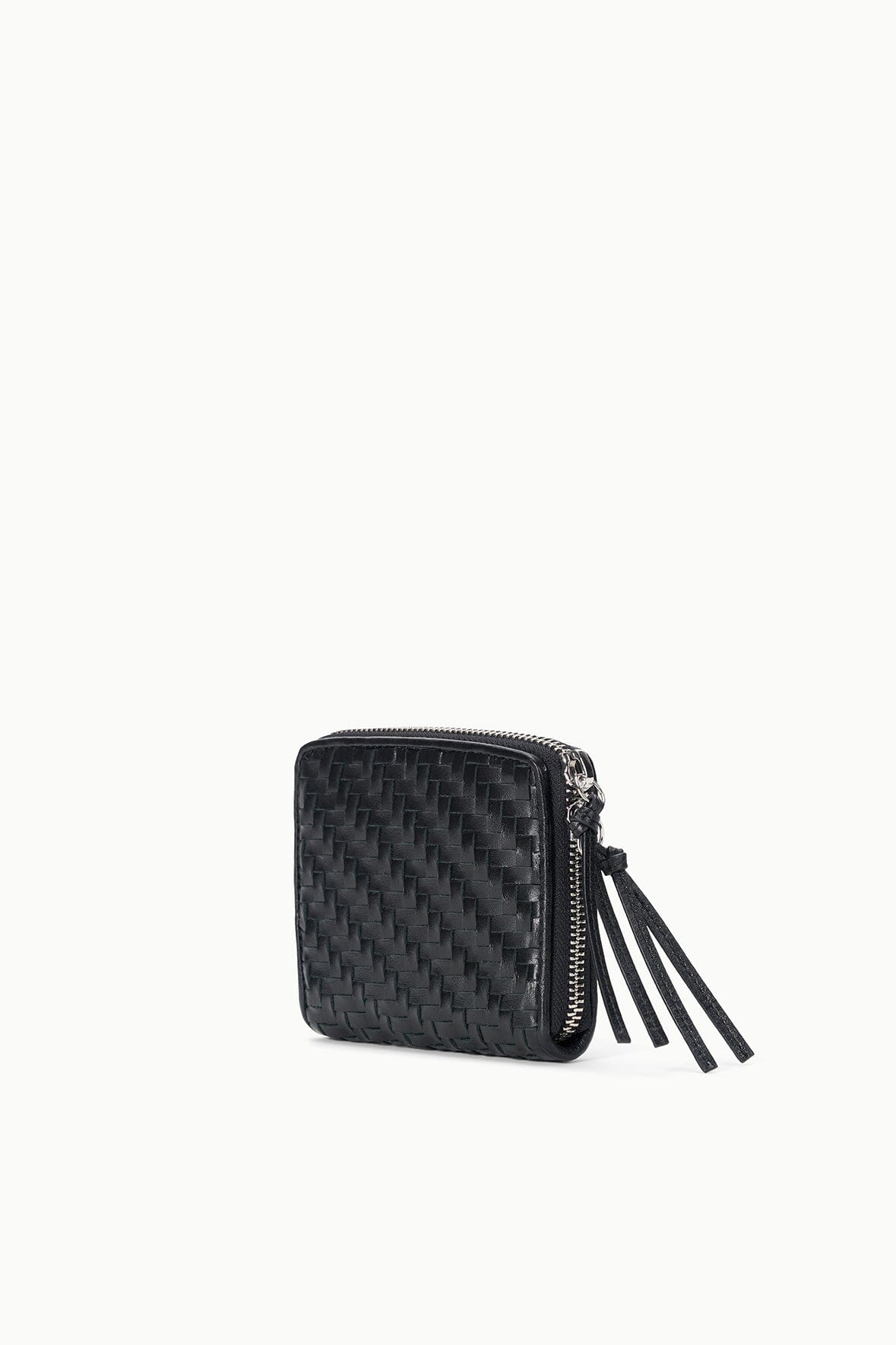 STAUD | Mae Hand-Woven Wallet Black Woven
