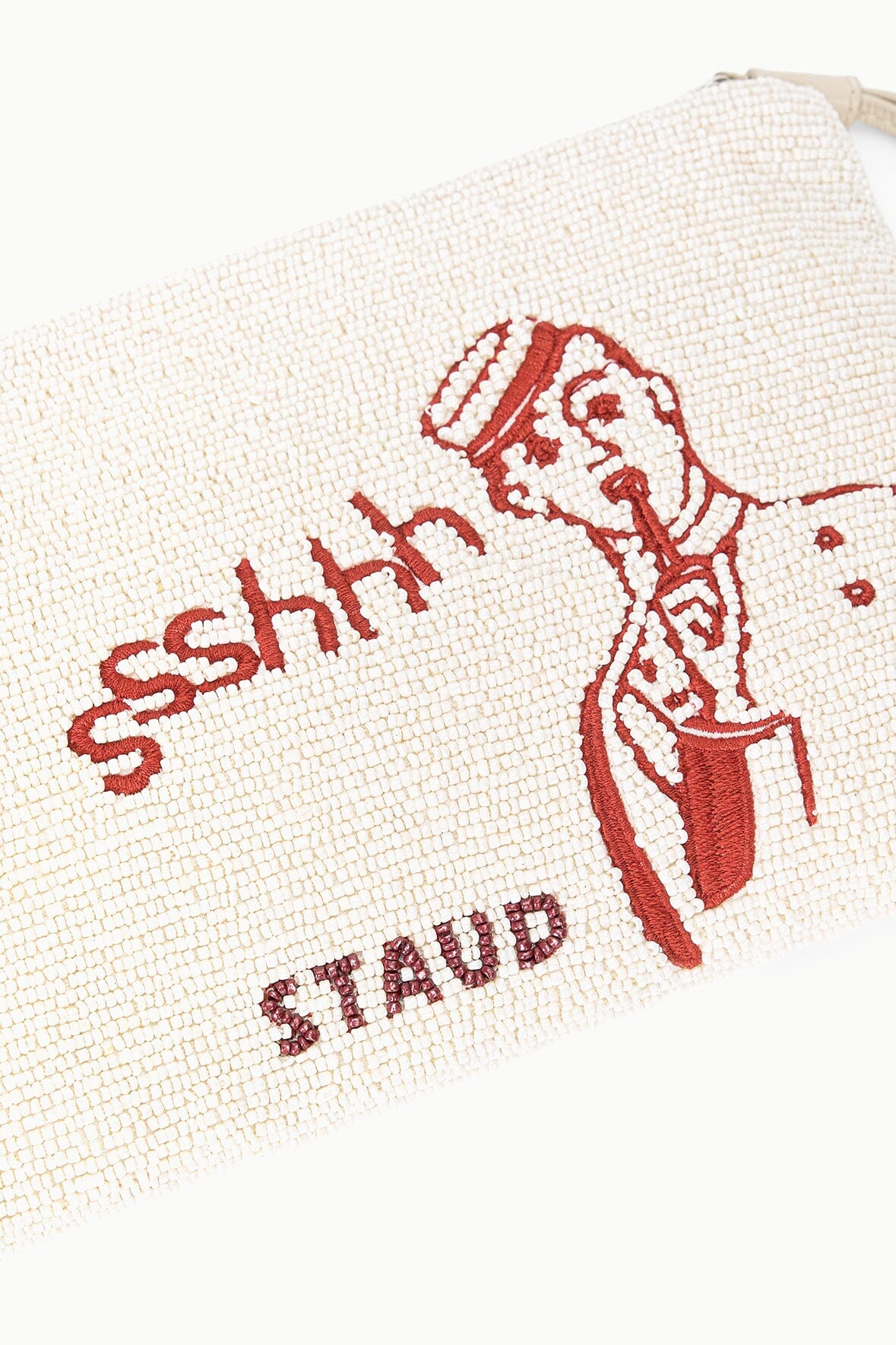 STAUD | Tommy Beaded Large Pouch Do Not Disturb