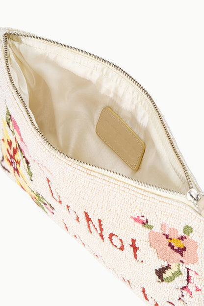 STAUD | Tommy Beaded Large Pouch Do Not Disturb