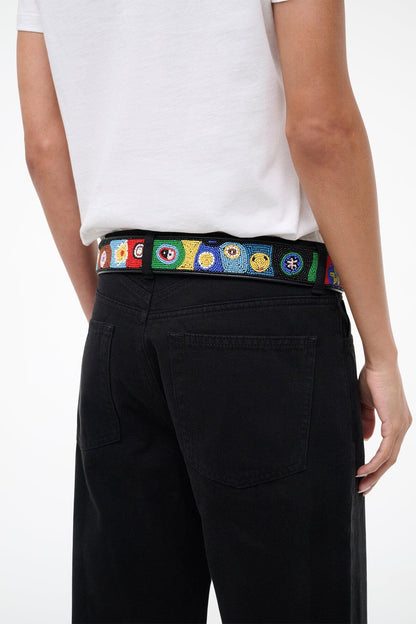 STAUD | Moon Buckle Belt Beaded Millefiore