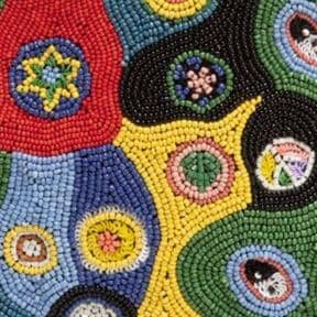 STAUD | Moon Buckle Belt Beaded Millefiore