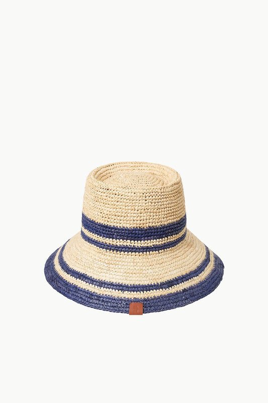 STAUD | Rita Bucket Hat Natural Navy