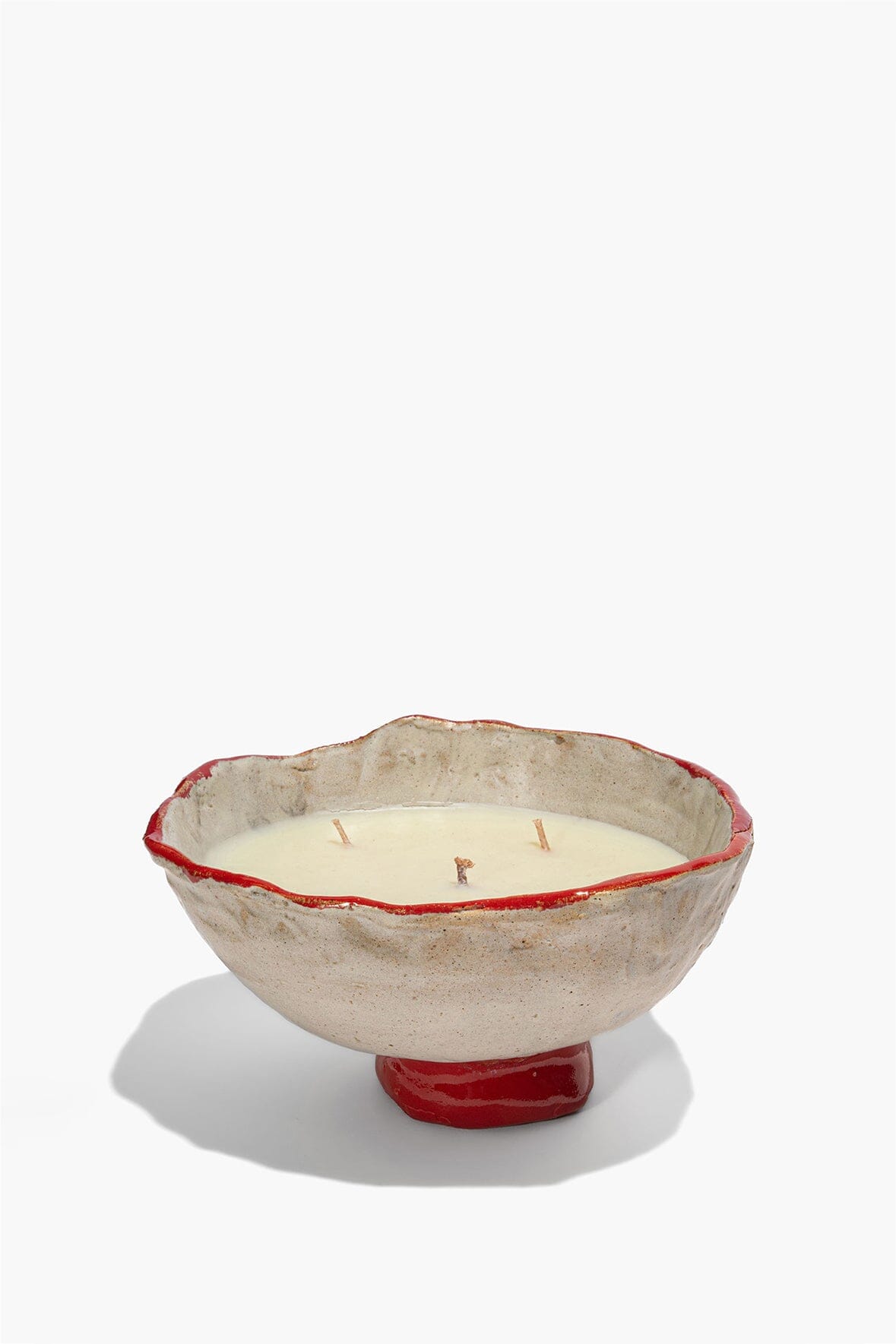 STAUD | Ceramic Mushroom Candle Natural Red