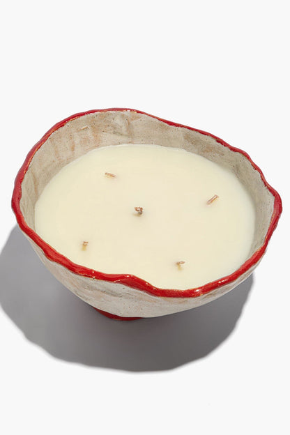 STAUD | Ceramic Mushroom Candle Natural Red