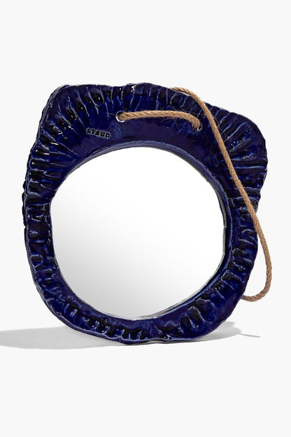 STAUD | Hanging Wall Mirror Indigo Glaze