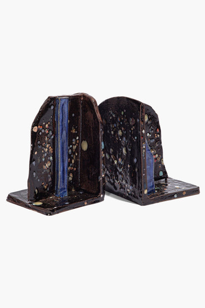 STAUD | Ceramic Bookends Midnight Confetti Glaze