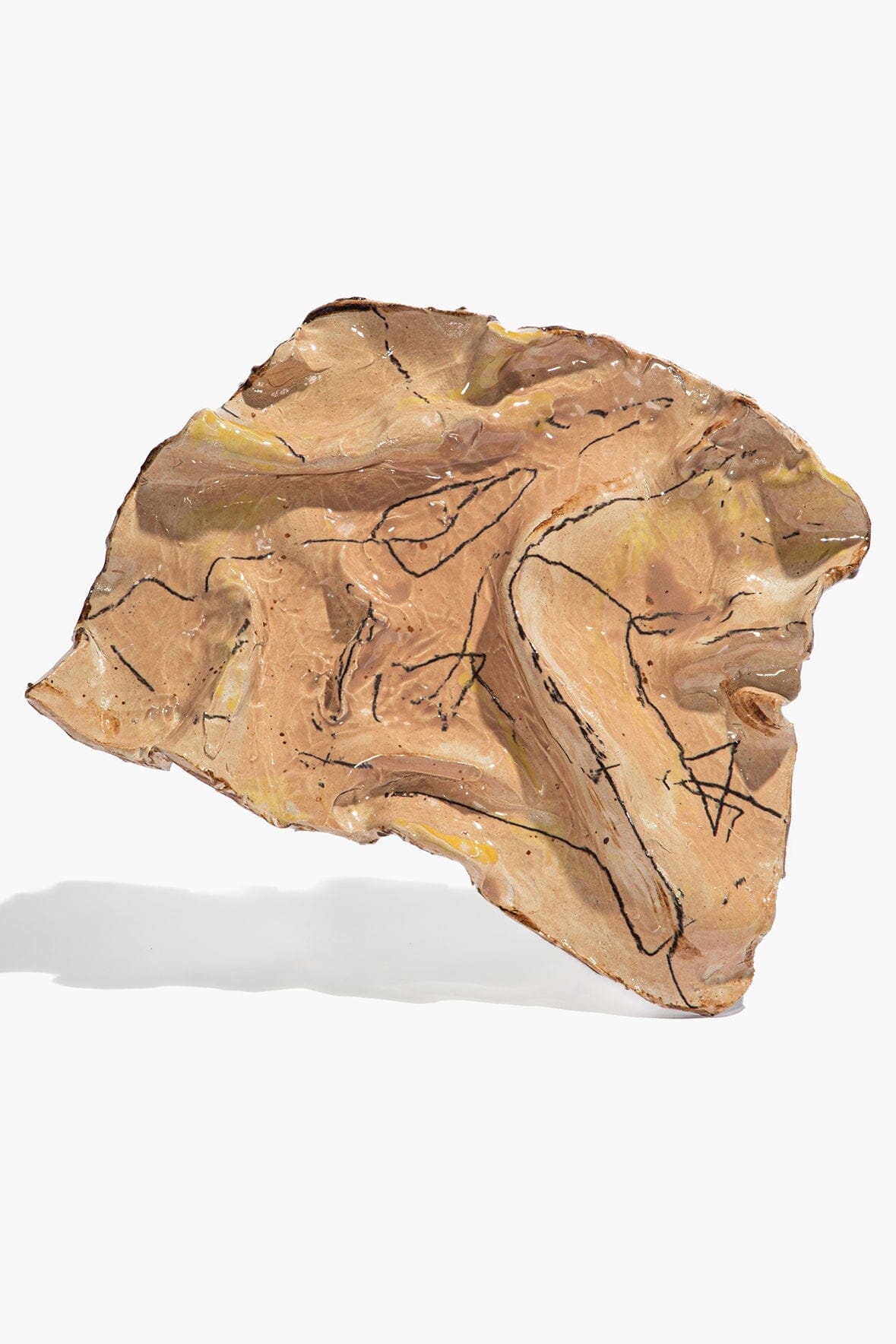 STAUD | Ceramic Crinkle Wall Art Multi Glaze