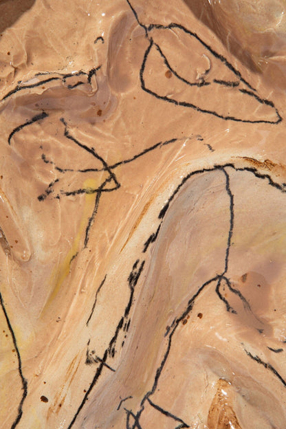 STAUD | Ceramic Crinkle Wall Art Multi Glaze