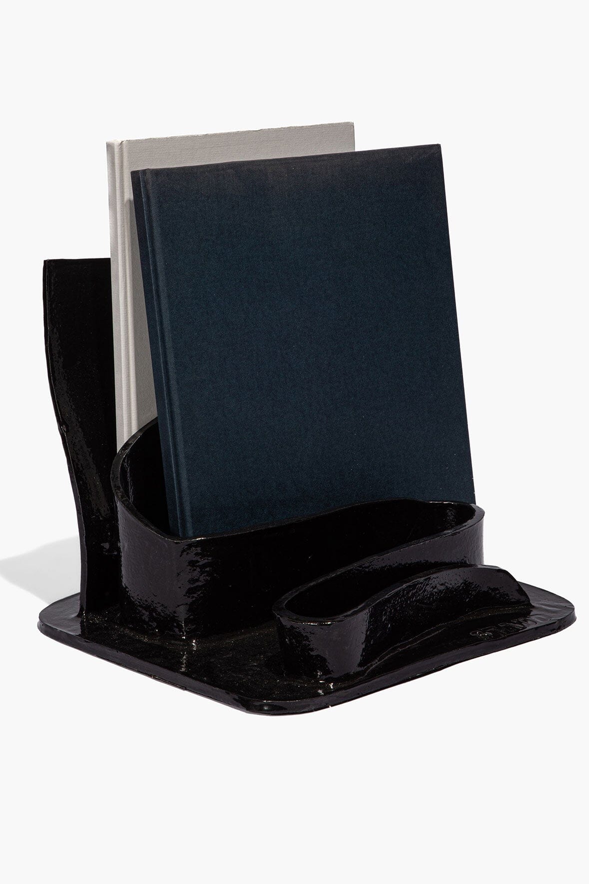 STAUD | Wavy Stationary Holder Black Glaze