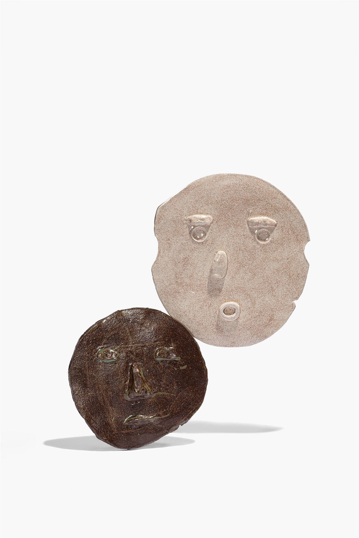 STAUD | Eva Ceramic Faces White And Matcha Brown Glaze