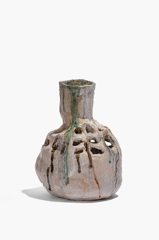 STAUD | Lotus Vase Grey Multi Glaze