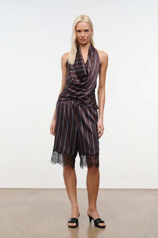 STAUD | Verano Silk Short Redondo Stripe