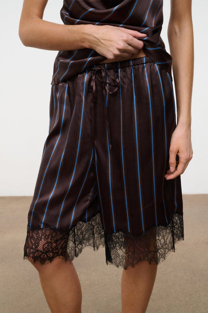 STAUD | Verano Silk Short Redondo Stripe