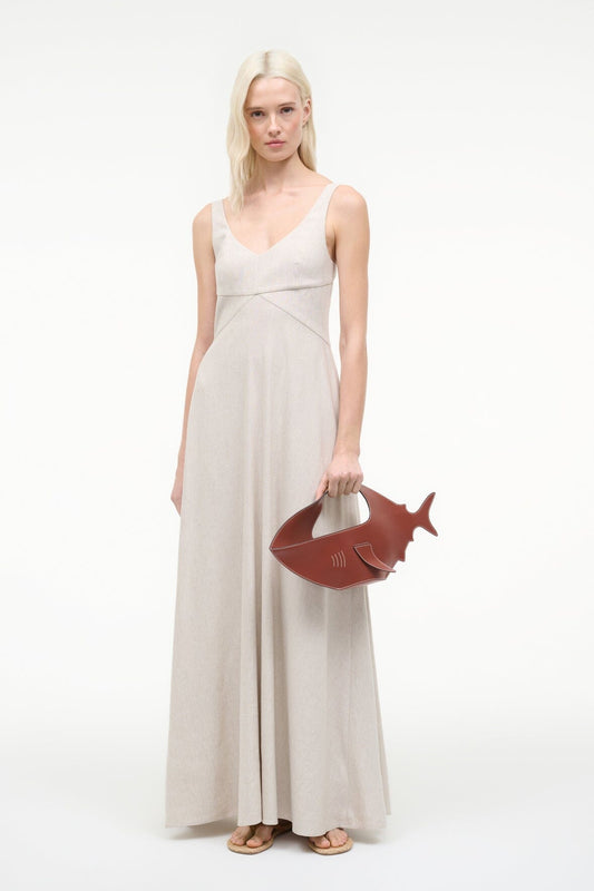 STAUD | Madison Linen Dress Natural