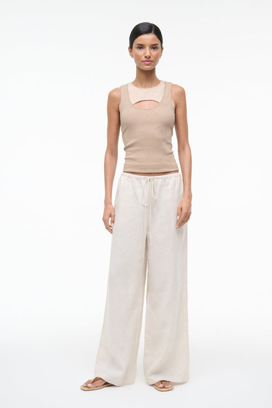 STAUD | Mateo Linen Pant Natural