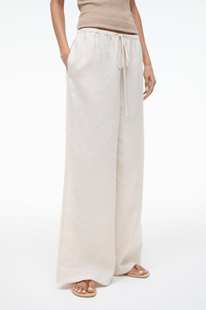 STAUD | Mateo Linen Pant Natural