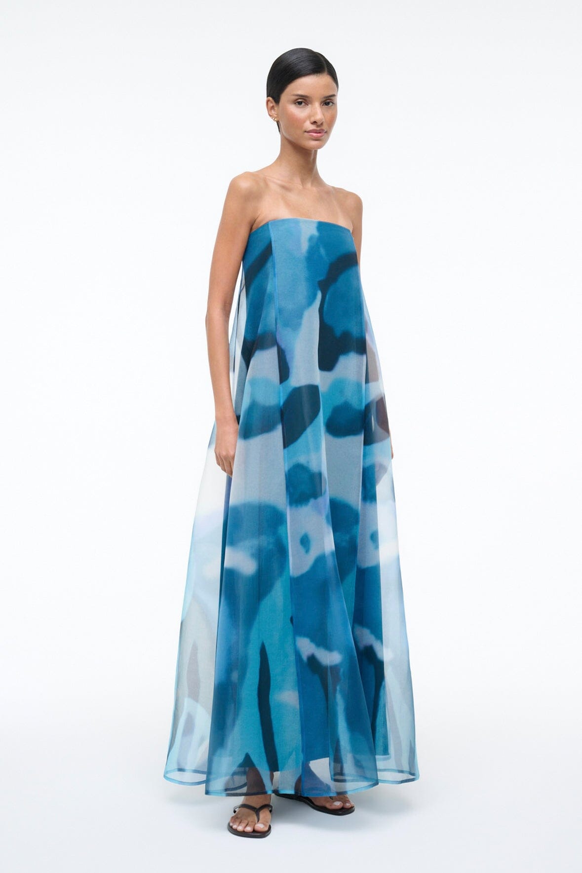 STAUD | Allyson Dress Blue Haze