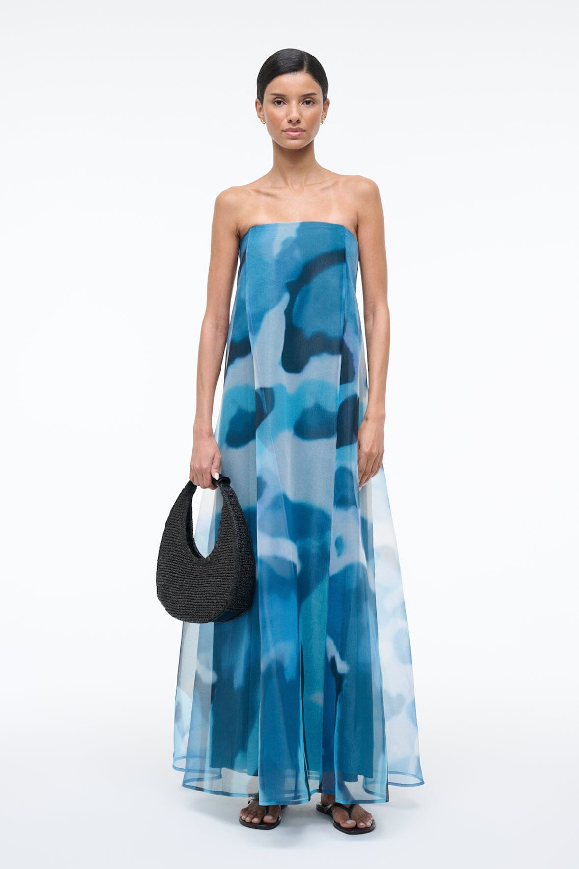 STAUD | Allyson Dress Blue Haze