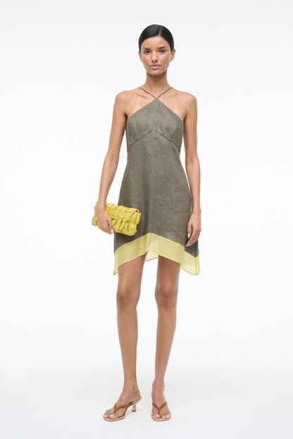 STAUD | Oro Linen Dress Palo Verde