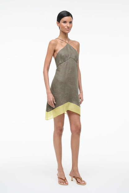 STAUD | Oro Linen Dress Palo Verde