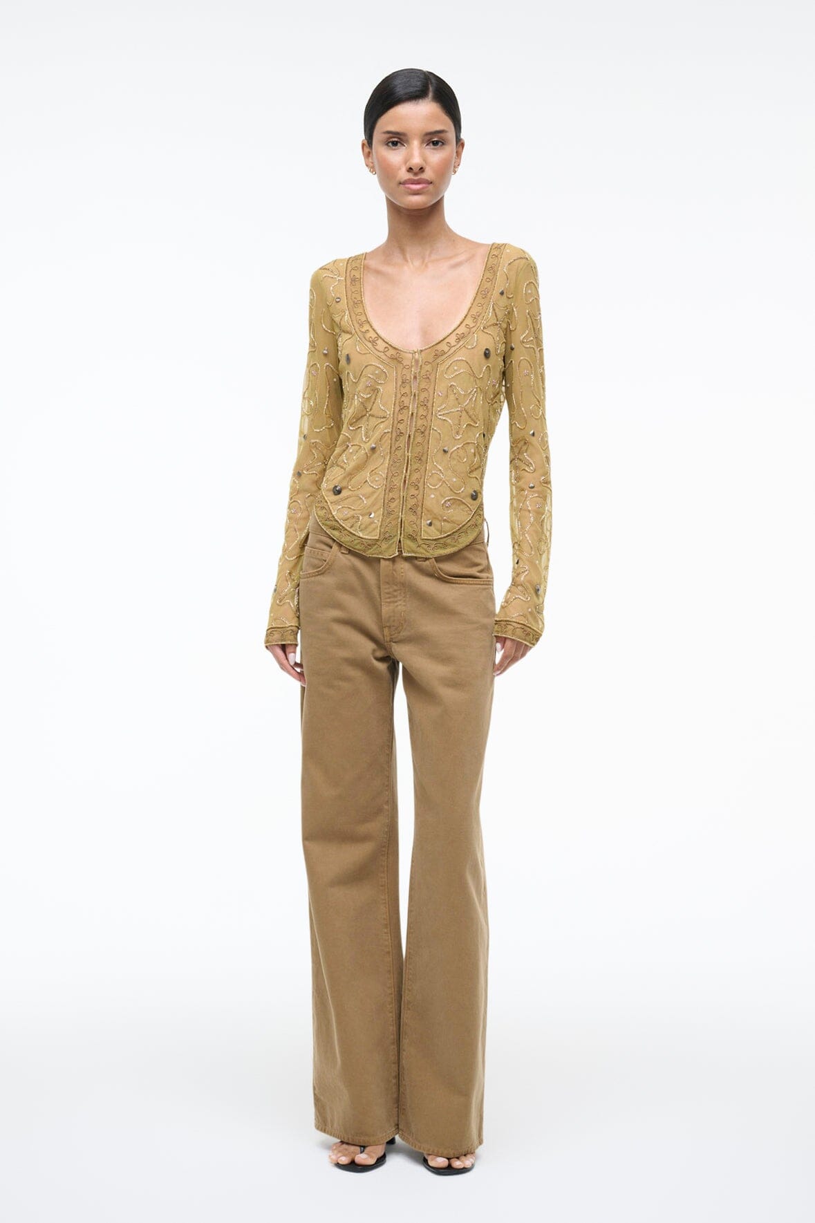 STAUD | Mila Top Sandbar