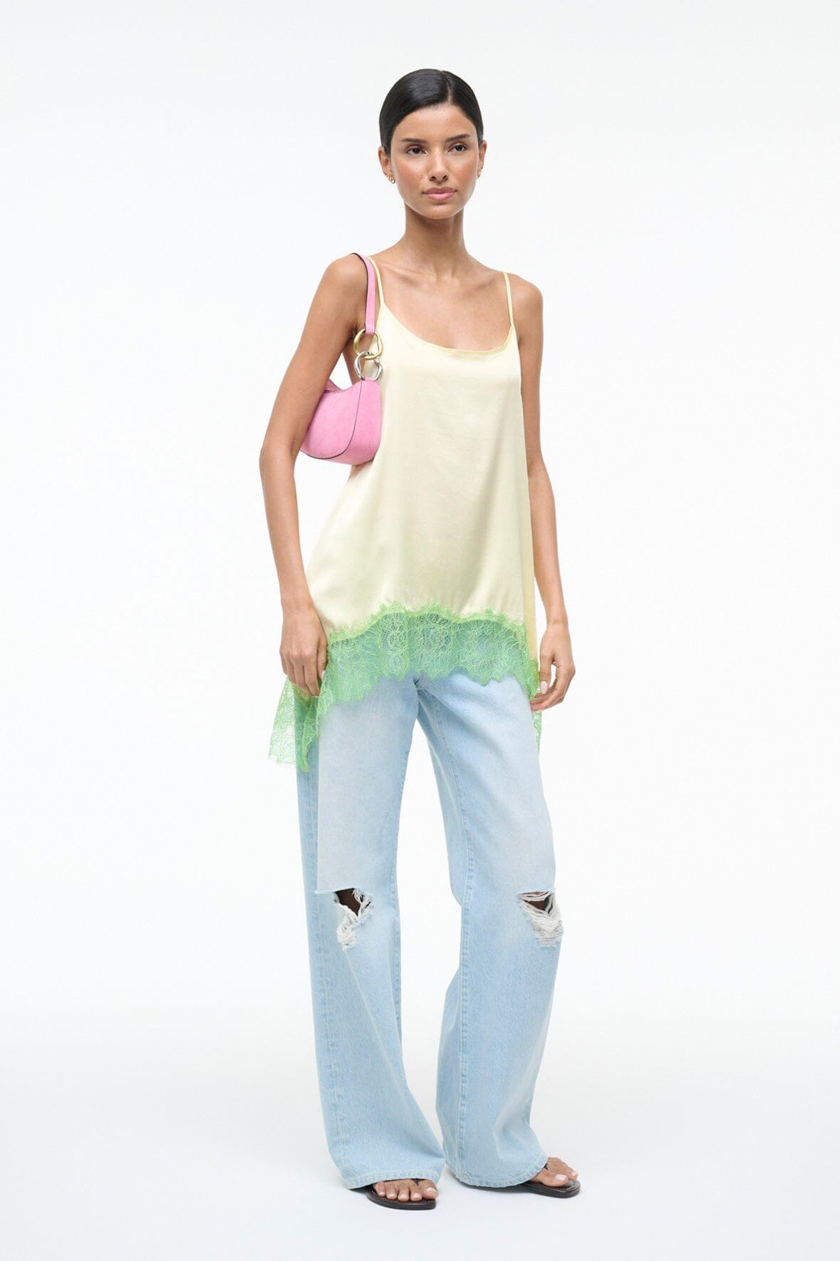 STAUD | Ollie Bag Orchid Pink Suede Mini Shoulder Bag - Staud