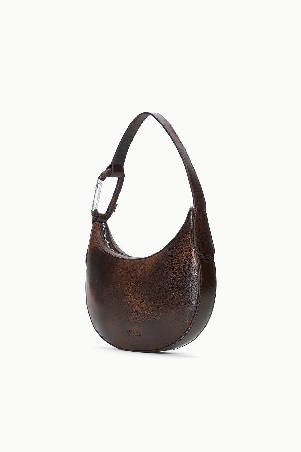STAUD | Alden Shoulder Bag Espresso Distressed