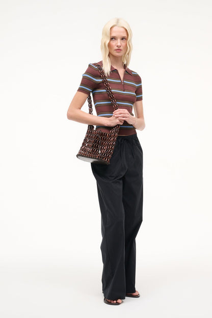 STAUD | Coronado Bag Wood Beads