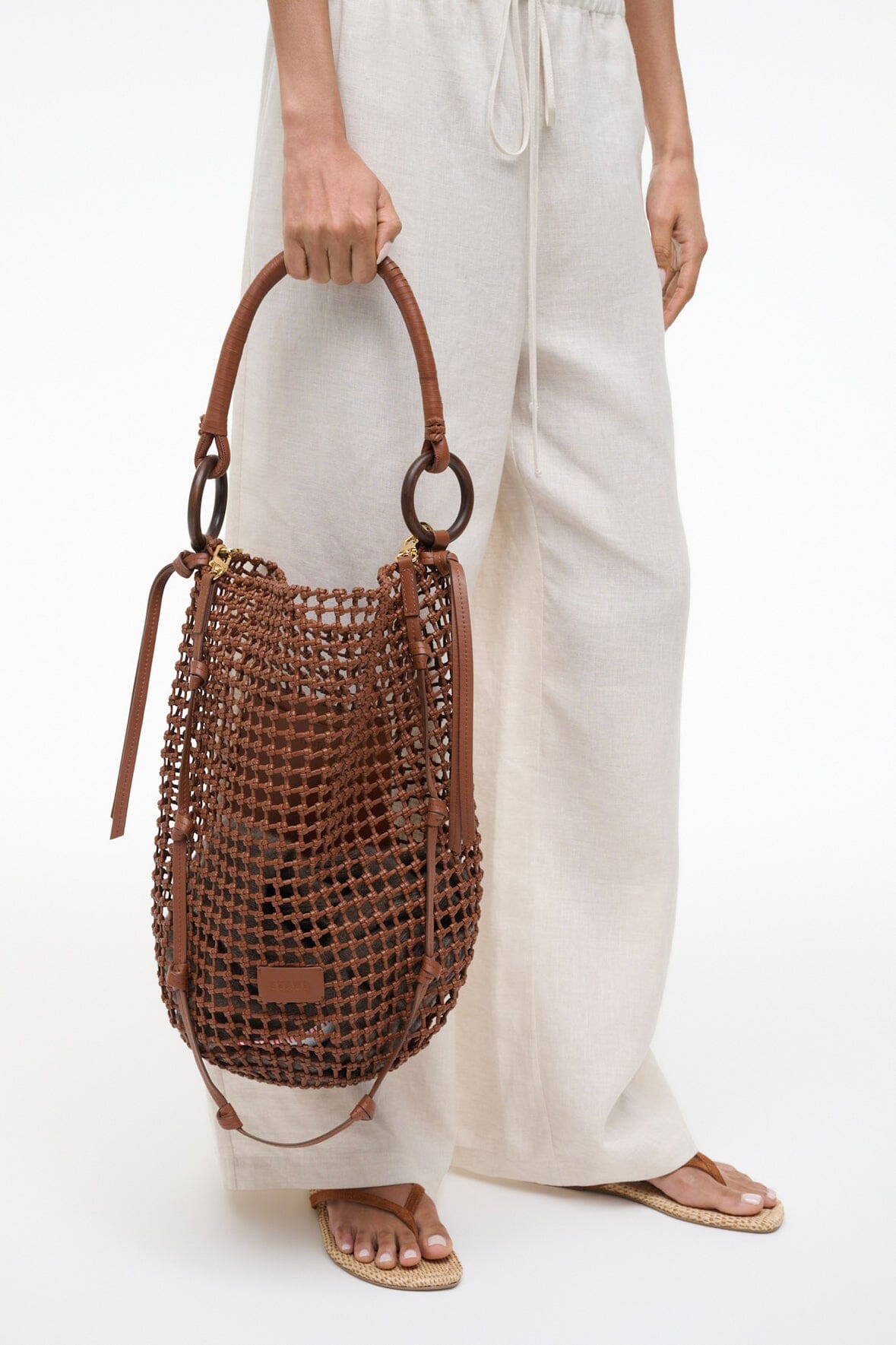 STAUD | Del Mar Bucket Bag Tan