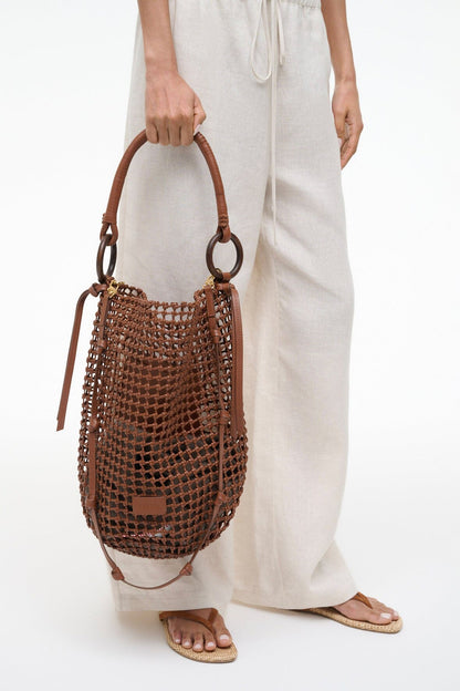 STAUD | Del Mar Bucket Bag Tan