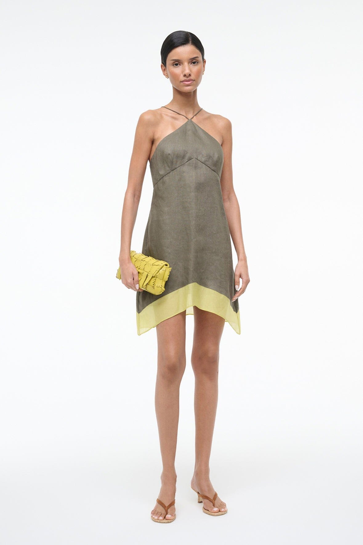 STAUD | Leaf Clutch Citron