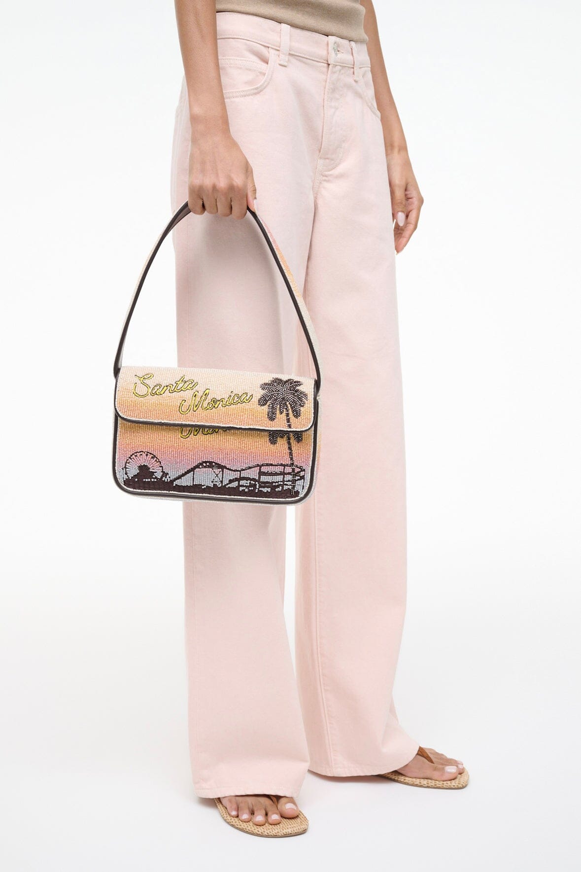 STAUD | Tommy Beaded Bag Santa Monica Sunset