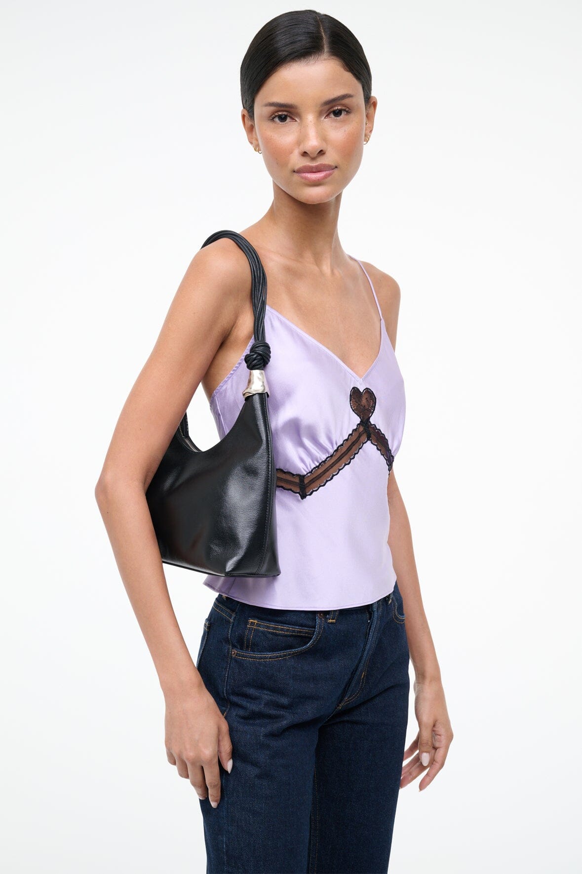 STAUD | Cuff Shoulder Bag Black