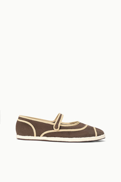 STAUD | Nora Espadrille Flat Espresso