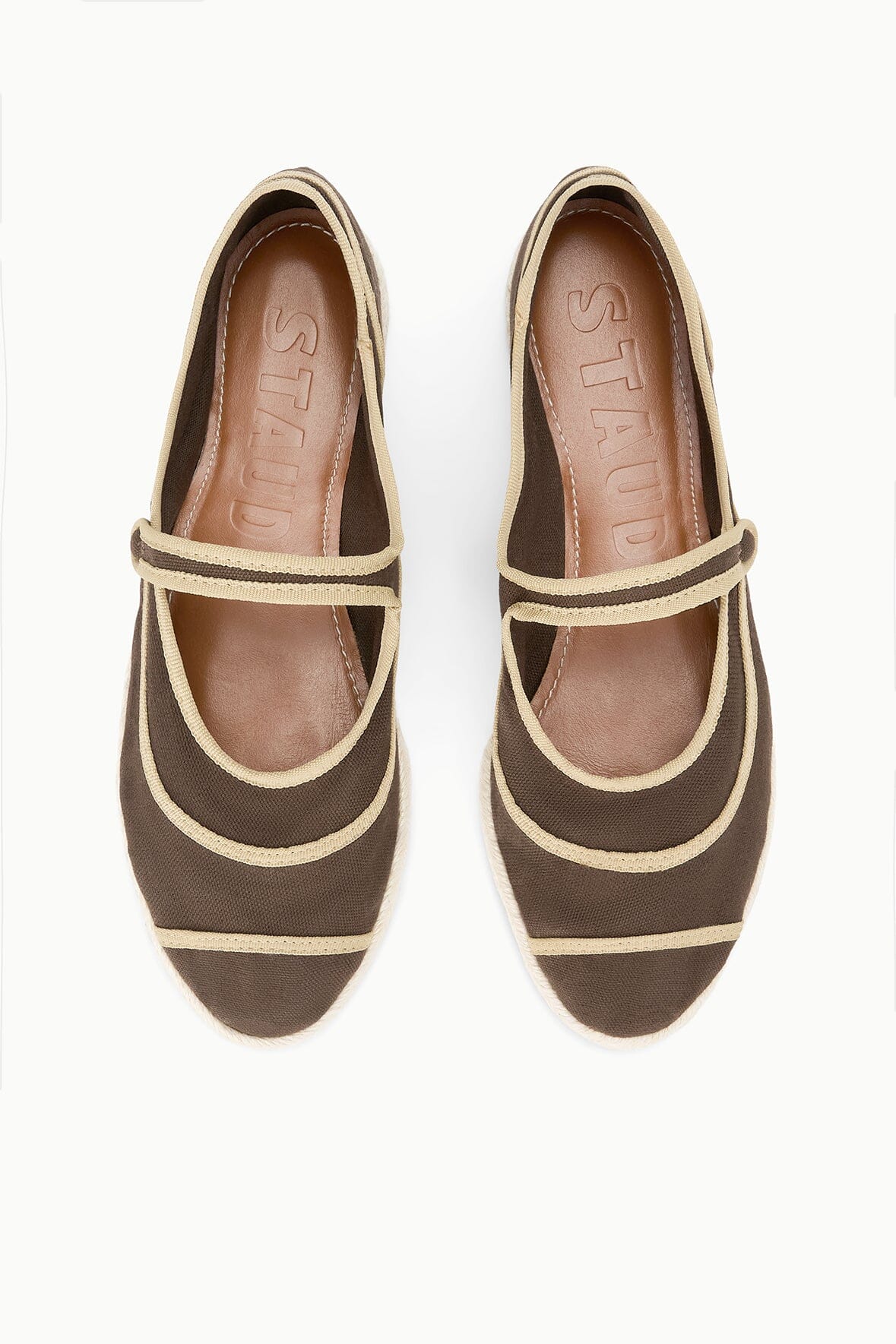 STAUD | Nora Espadrille Flat Espresso