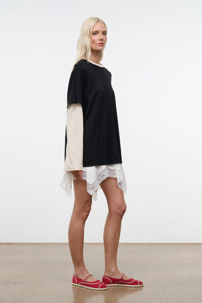 STAUD | Nora Espadrille Flat Rouge