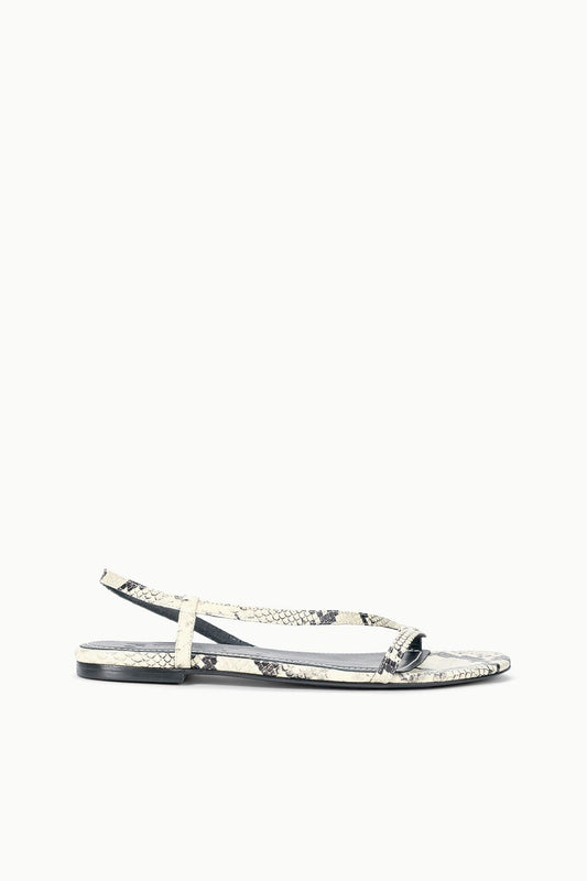 STAUD | Louden Sandal White Snake