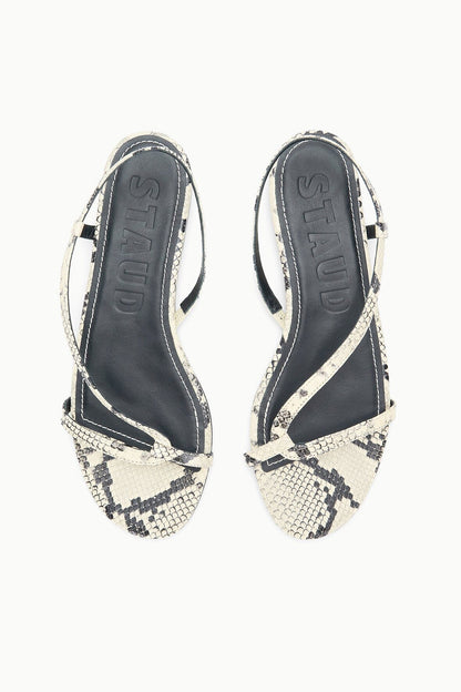 STAUD | Louden Sandal White Snake