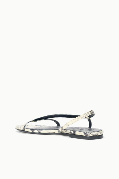 STAUD | Louden Sandal White Snake