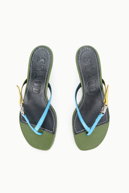 STAUD | Flynn Kitten Heel Fern Multi