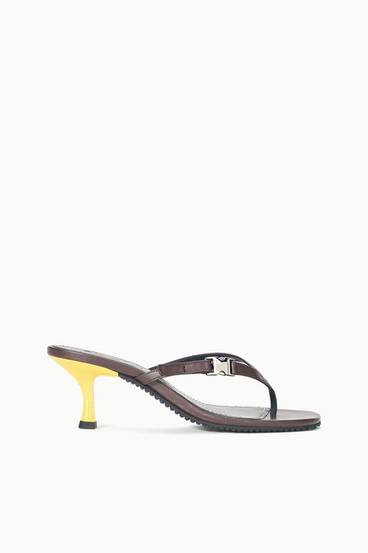STAUD | Flynn Kitten Heel Espresso Lemon